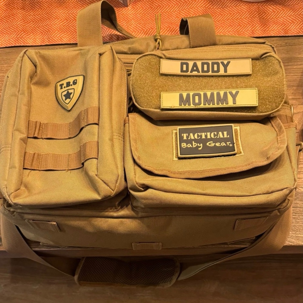 Tactical Baby Gear Diaper Bag & Carrier.Durable Fabric and Multiple Compartments